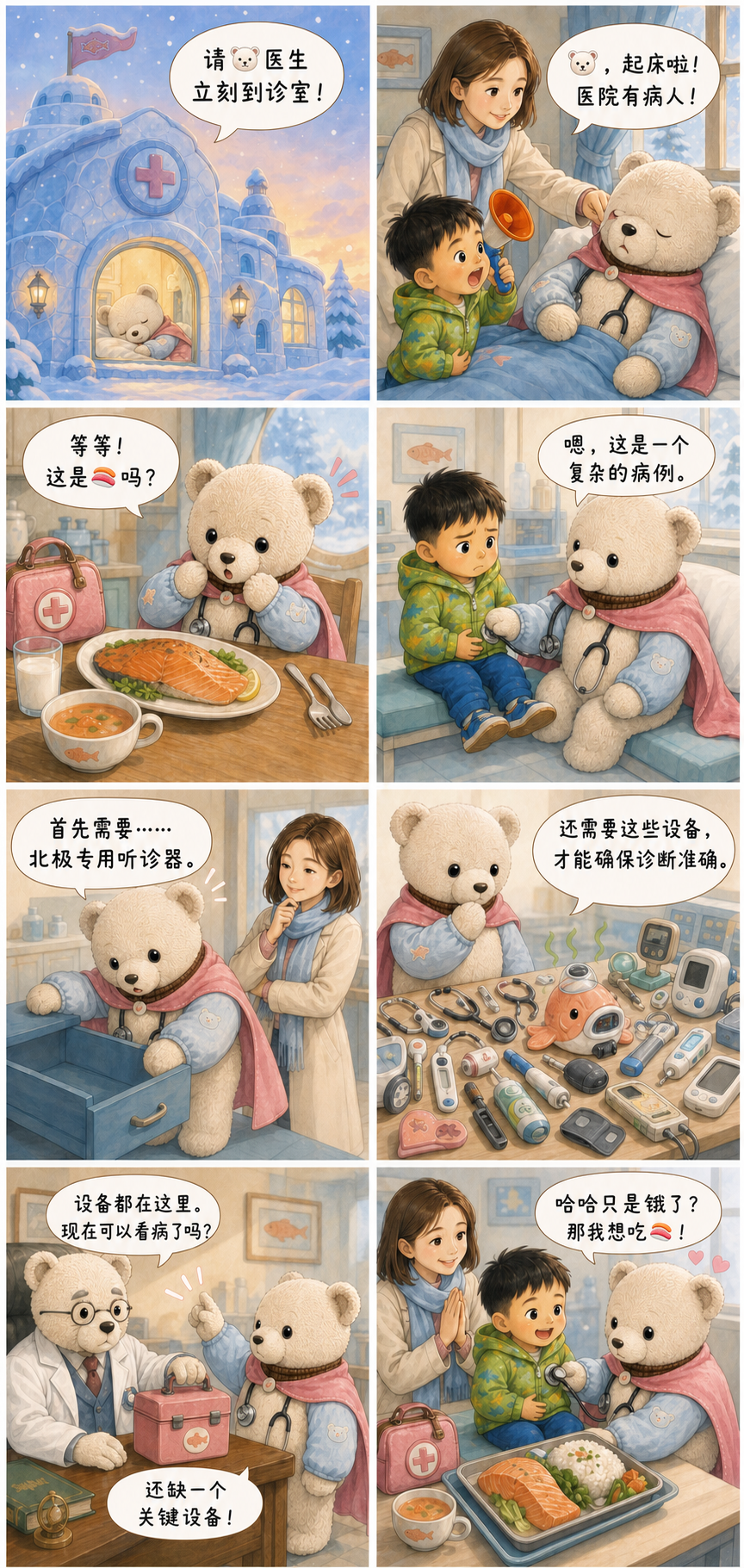 Sally漫画第一话：看病之前，先找设备！
